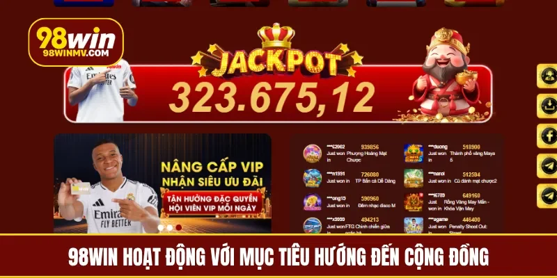 98Win hoạt động với mục tiêu hướng đến cộng đồng