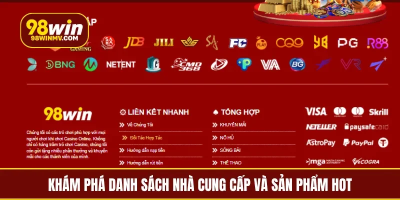 Khám phá danh sách nhà cung cấp và sản phẩm hot